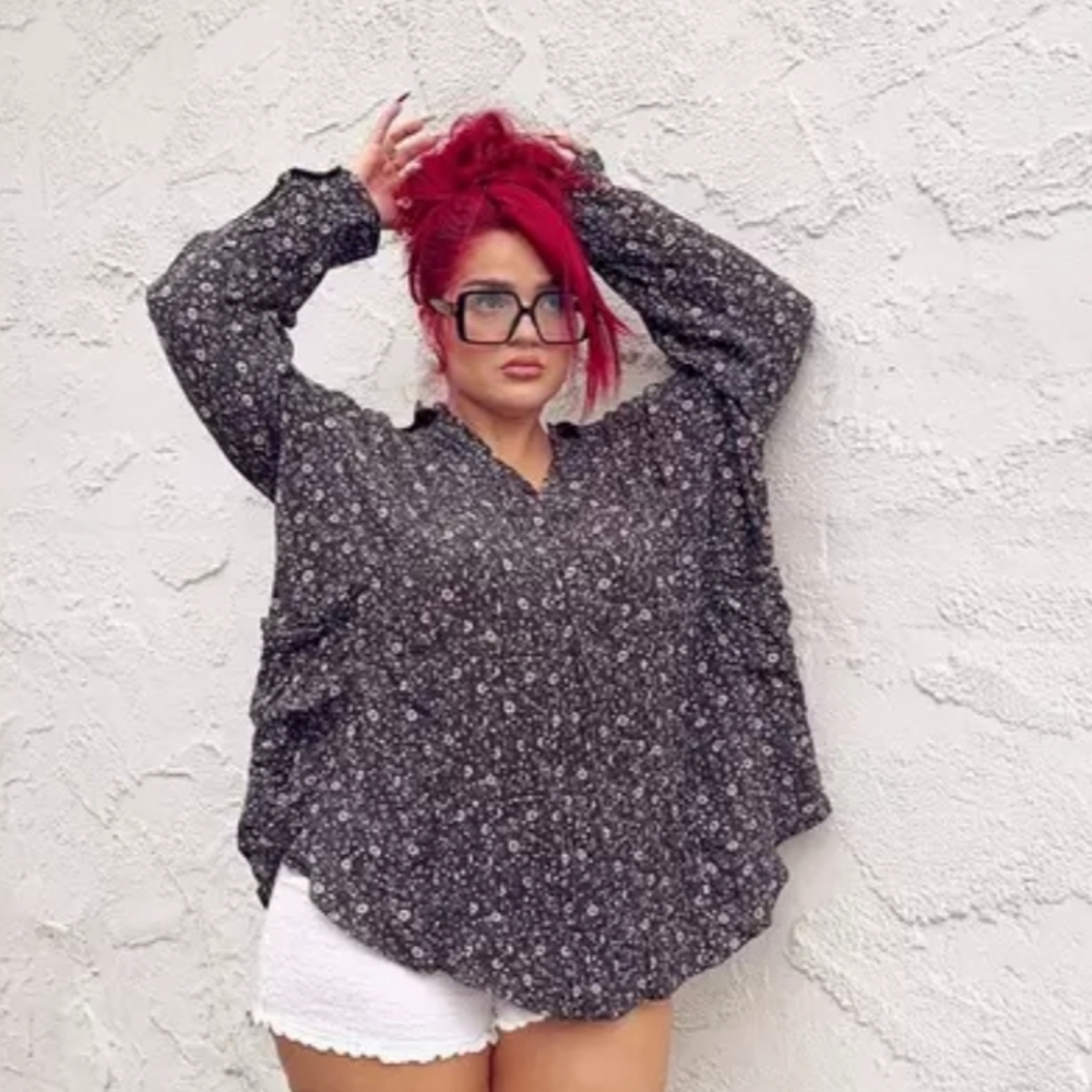 🆕️ 2X TORRID FESTI-LINE BUTTON-UP RELAXED TUNIC